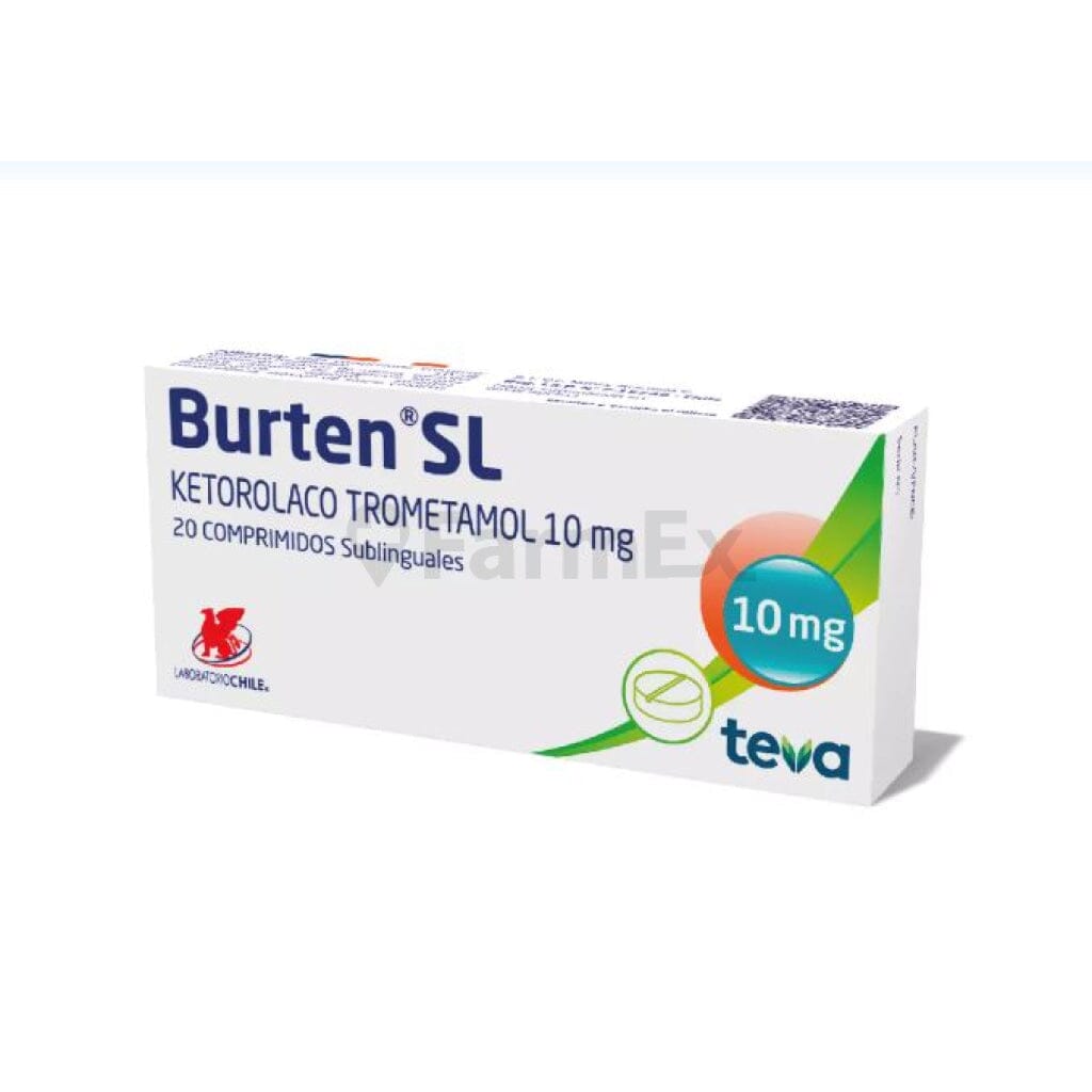 Burten SL 10 mg x 20 comprimidos Farmex-Pluxee-Persistente